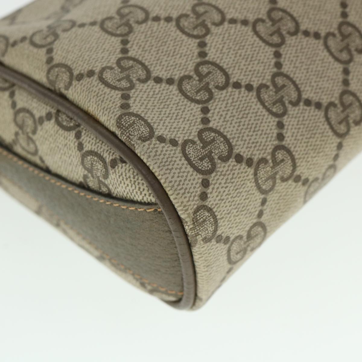 GUCCI GG Supreme Web Sherry Line Shoulder Bag Beige Red 89 02 018 54694