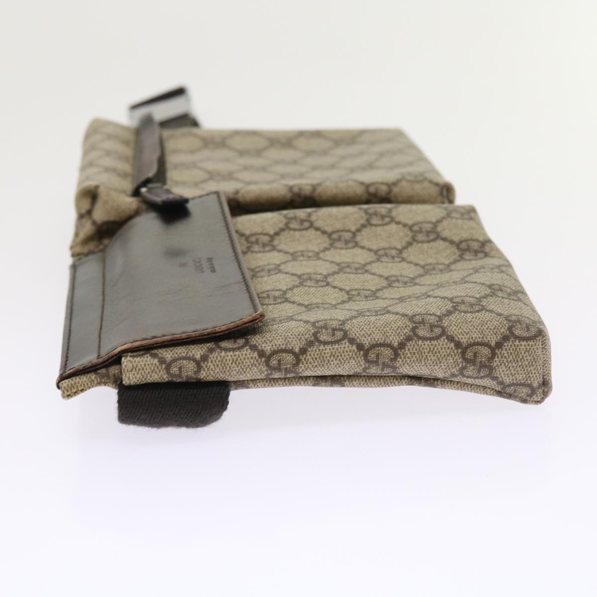 GUCCI GG Canvas Waist bag PVC Leather Beige 28566 54695