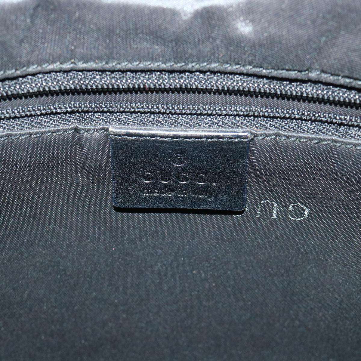 GUCCI GG Canvas Sherry Line Bamboo Hand Bag 2way Black White 001 4095 54699