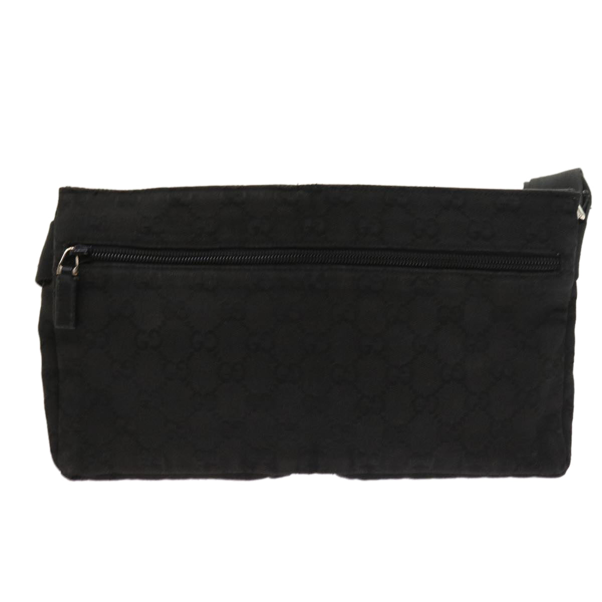 GUCCI GG Canvas Waist bag Leather Black 0181621 54701