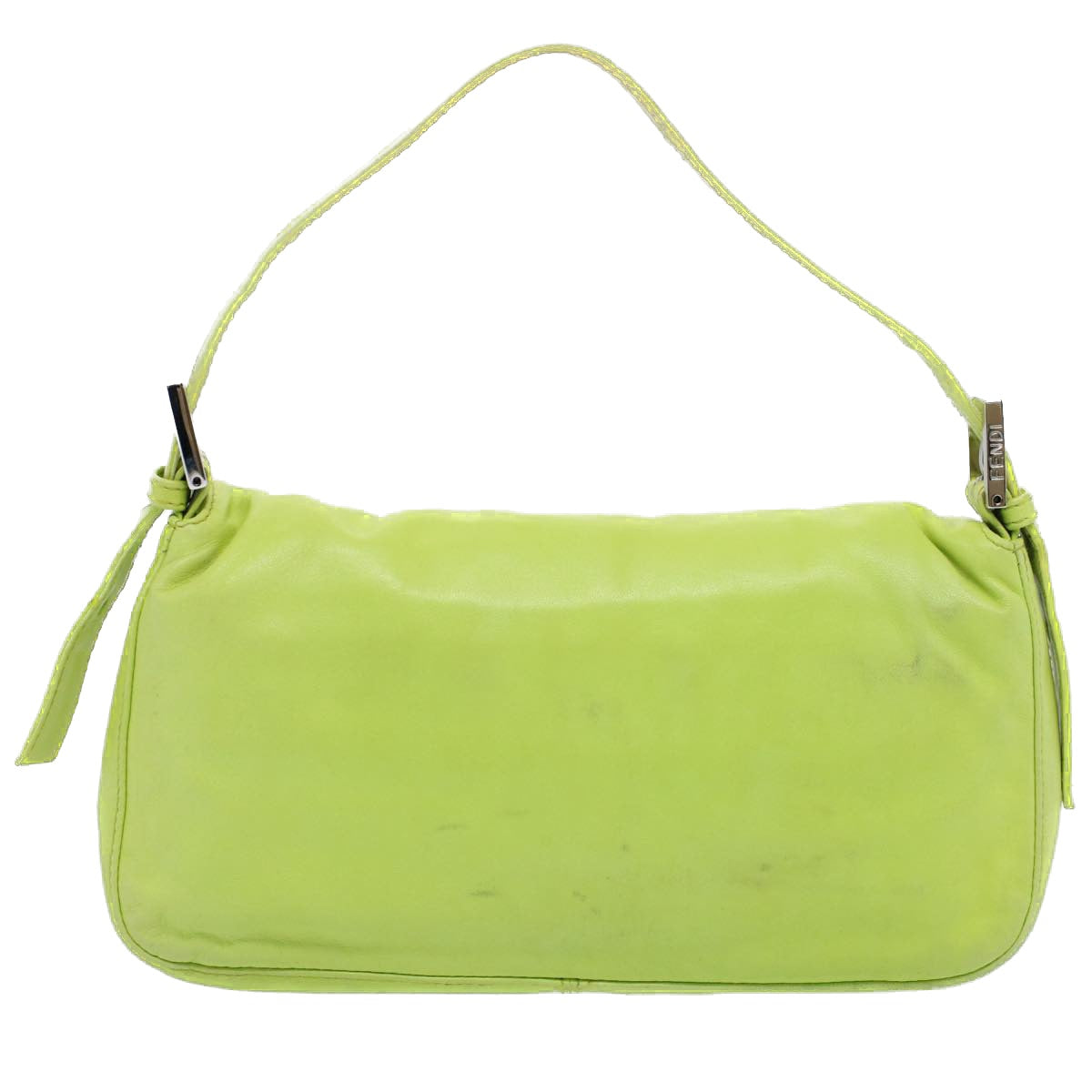 FENDI Mamma bucket Shoulder Bag Leather Green 2318 26424 008 54704