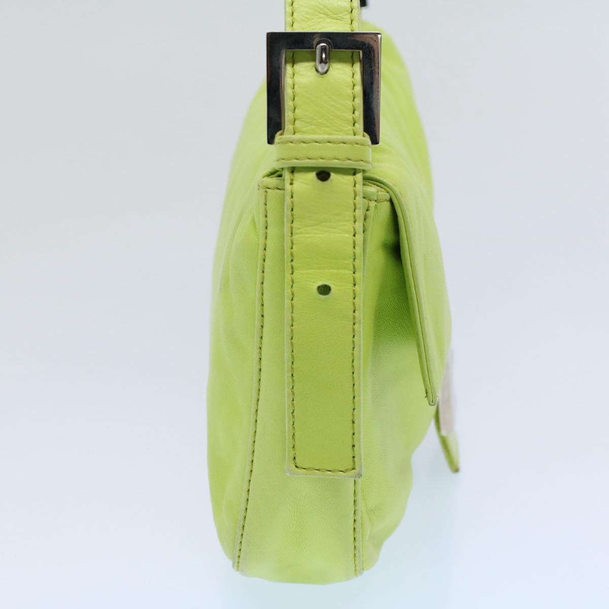 FENDI Mamma bucket Shoulder Bag Leather Green 2318 26424 008 54704
