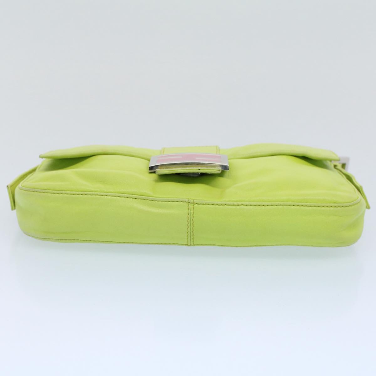 FENDI Mamma bucket Shoulder Bag Leather Green 2318 26424 008 54704