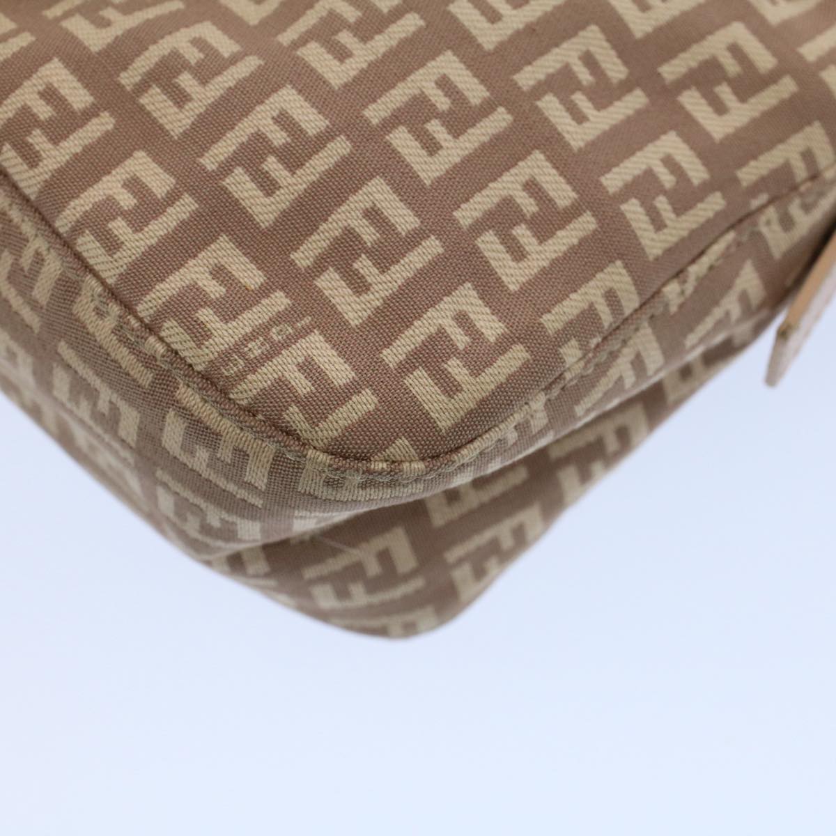 FENDI Zucchino Canvas Mamma bucket Hand Bag Beige 54705