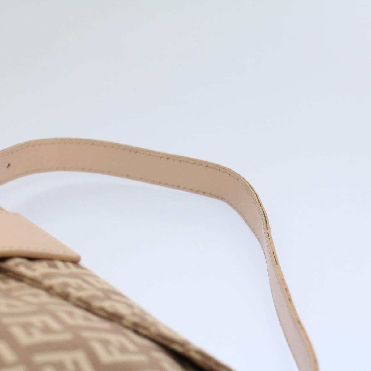 FENDI Zucchino Canvas Mamma bucket Hand Bag Beige 54705