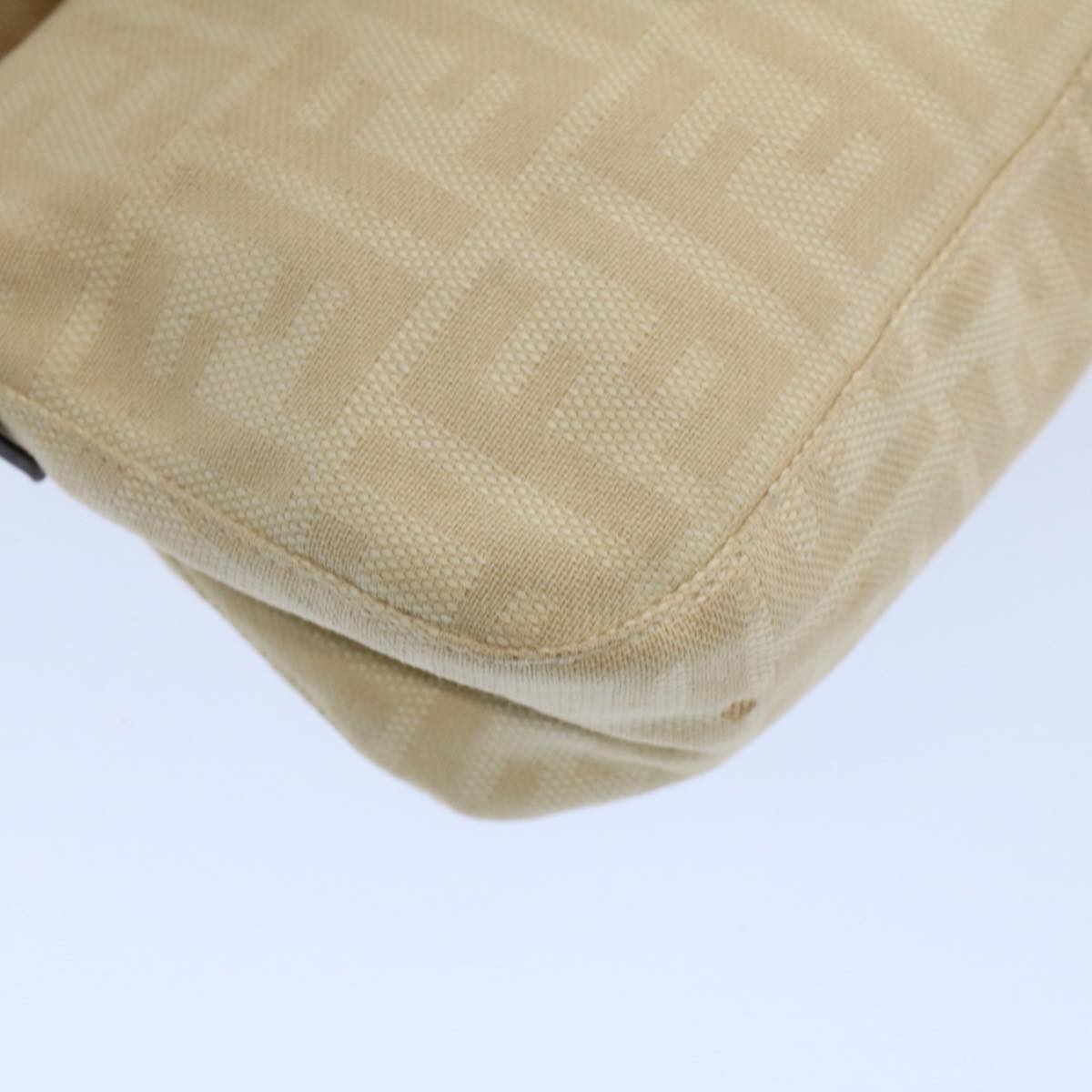 FENDI Zucca Canvas Mamma bucket Shoulder Bag Beige 54706