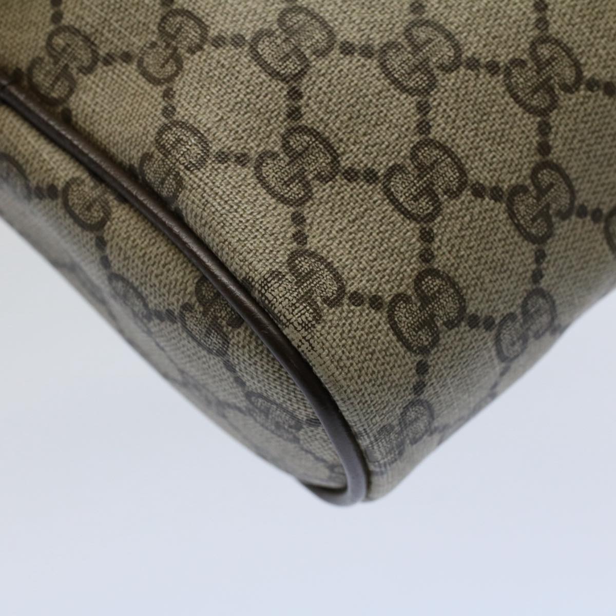 GUCCI GG Canvas Web Sherry Line Clutch Bag Beige Red Green 84 01 012 54726