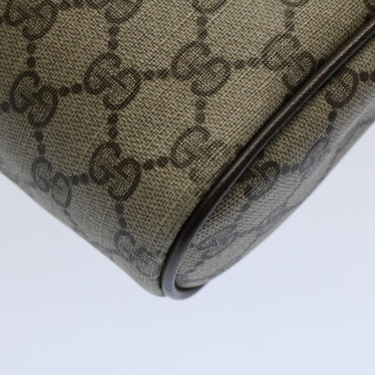 GUCCI GG Canvas Web Sherry Line Clutch Bag Beige Red Green 84 01 012 54726