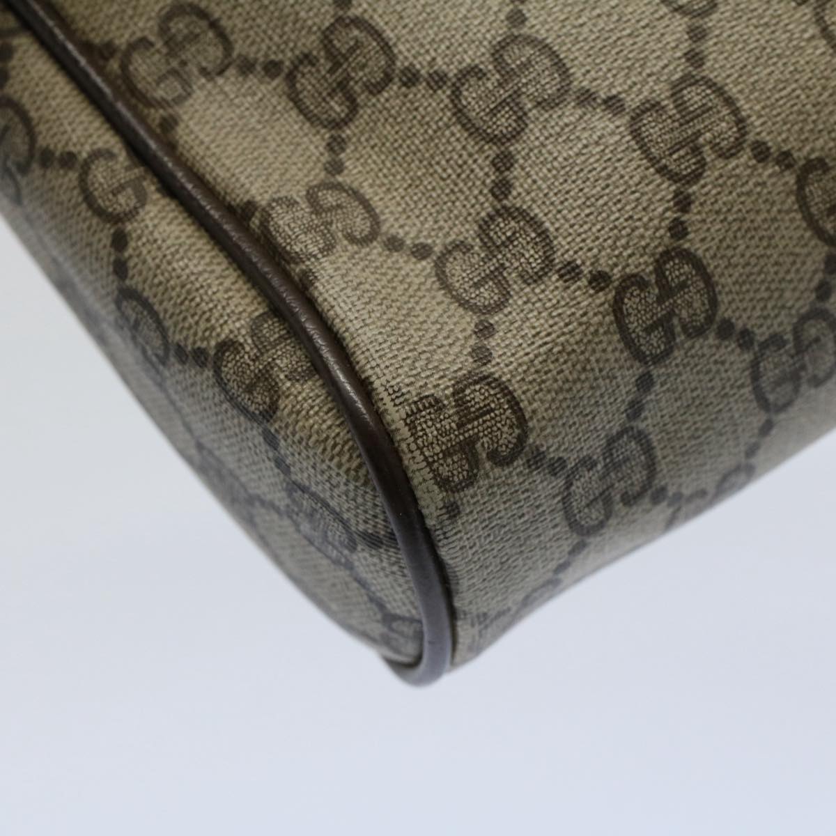 GUCCI GG Canvas Web Sherry Line Clutch Bag Beige Red Green 84 01 012 54726