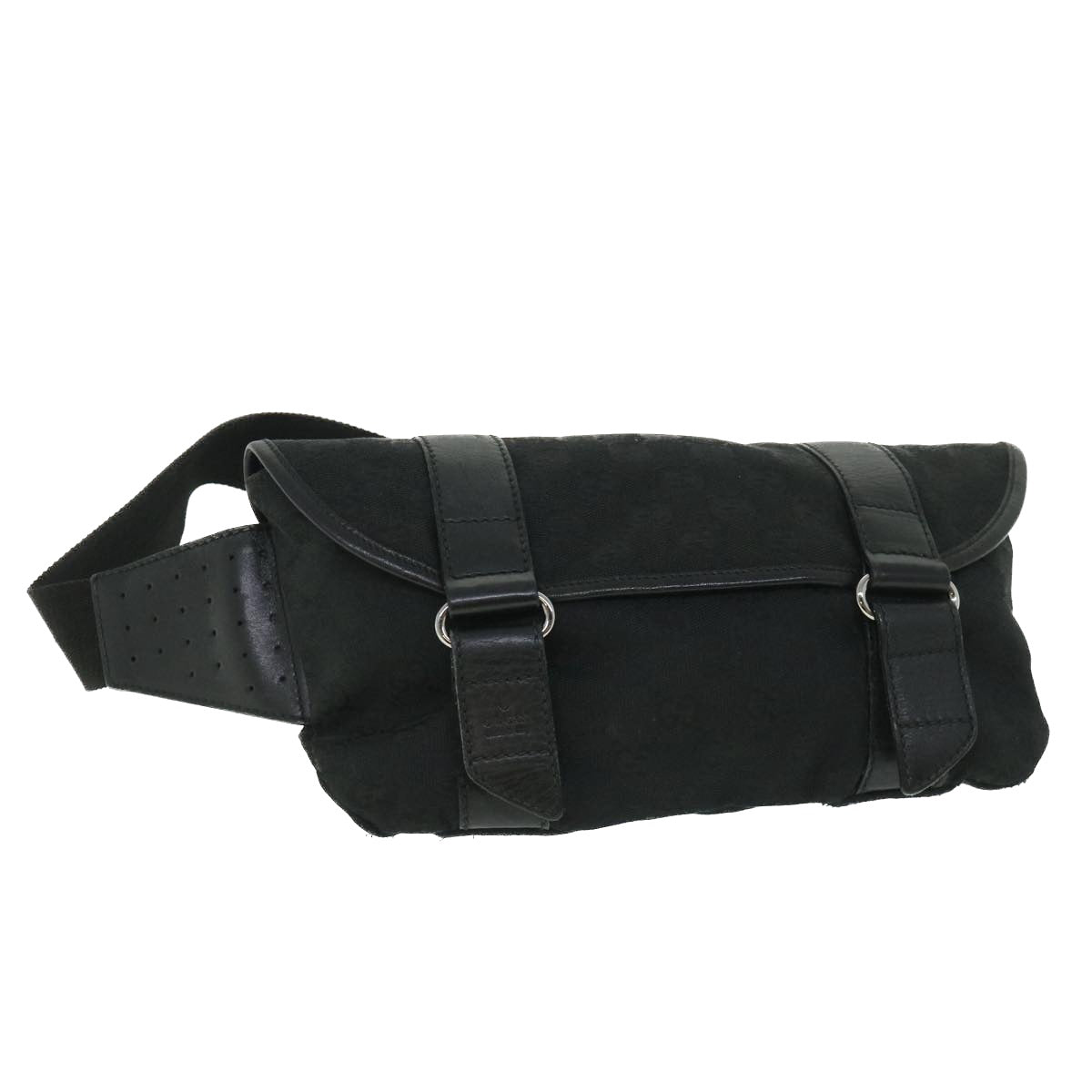 GUCCI GG Canvas Waist bag Black 145851 54731