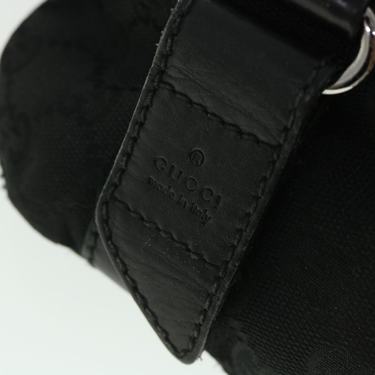 GUCCI GG Canvas Waist bag Black 145851 54731