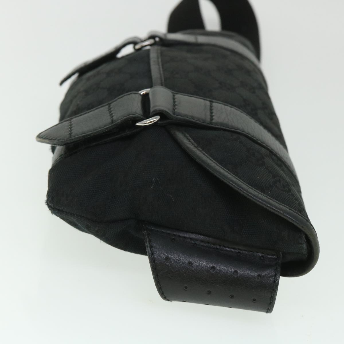GUCCI GG Canvas Waist bag Black 145851 54731
