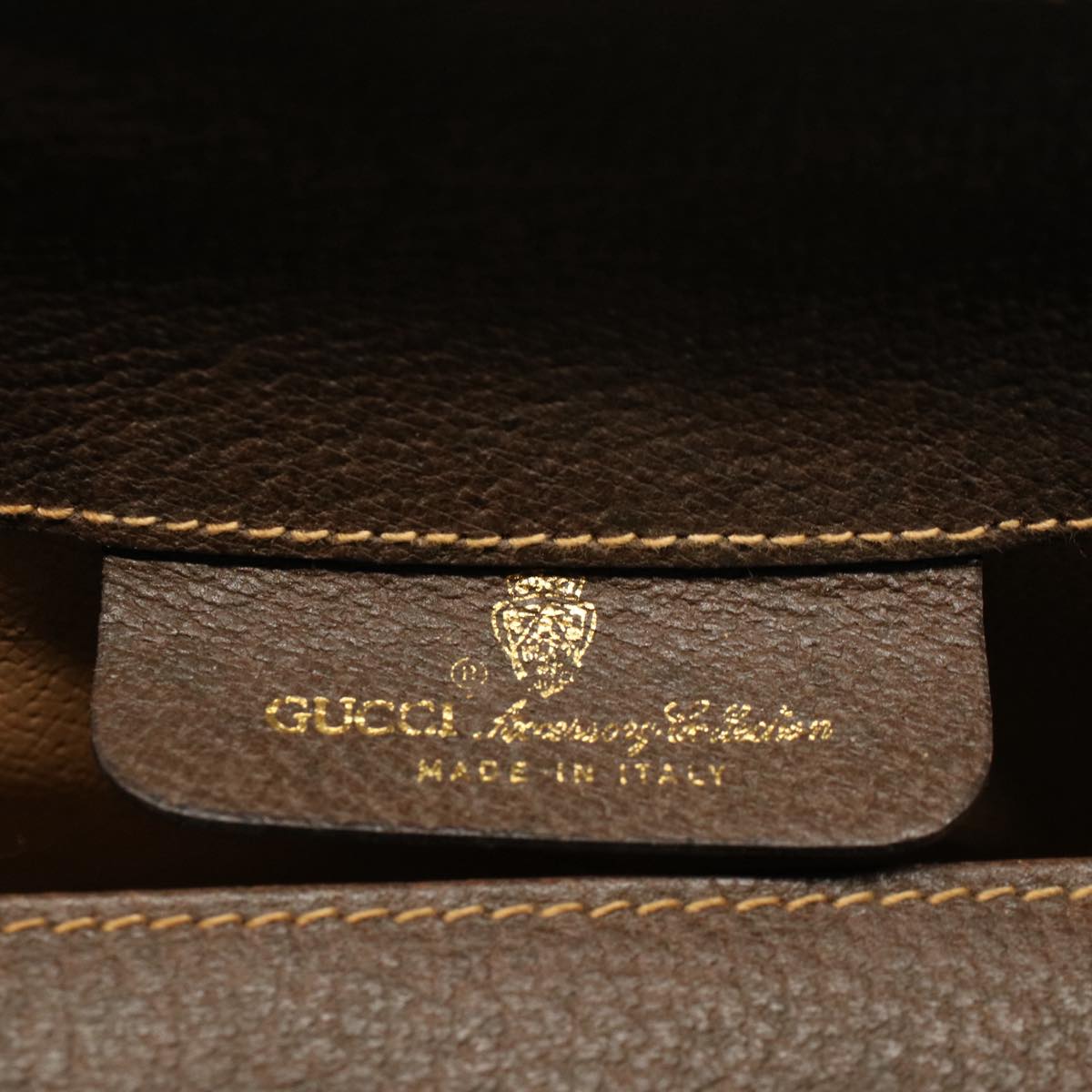 GUCCI GG Canvas Web Sherry Line Shoulder Bag Beige Red 116 02 076 54737