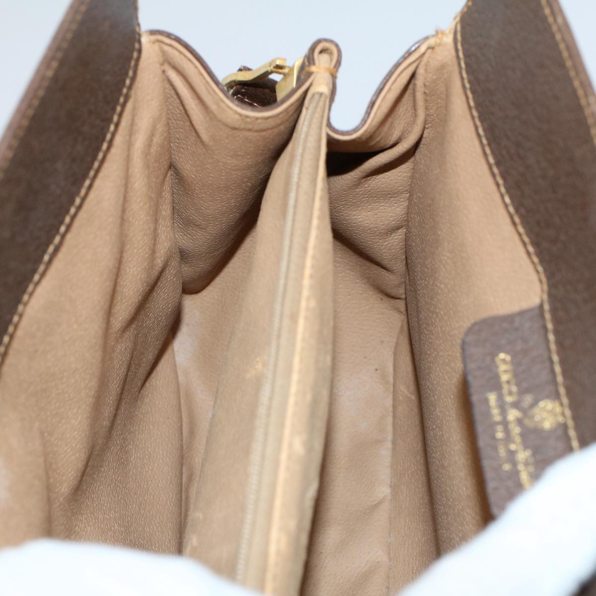 GUCCI GG Canvas Web Sherry Line Shoulder Bag Beige Red 116 02 076 54737