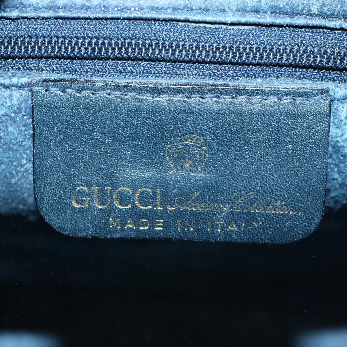 GUCCI GG Canvas Sherry Line Boston Bag Gray Red Navy 010 378 54741