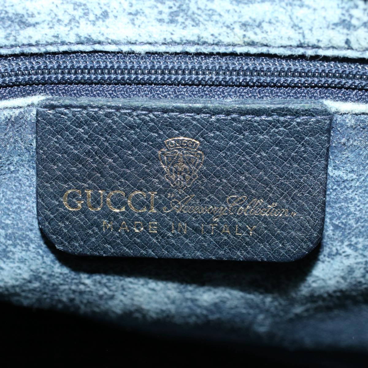 GUCCI GG Canvas Sherry Line Boston Bag Gray Red Navy 012 3842 58 54742