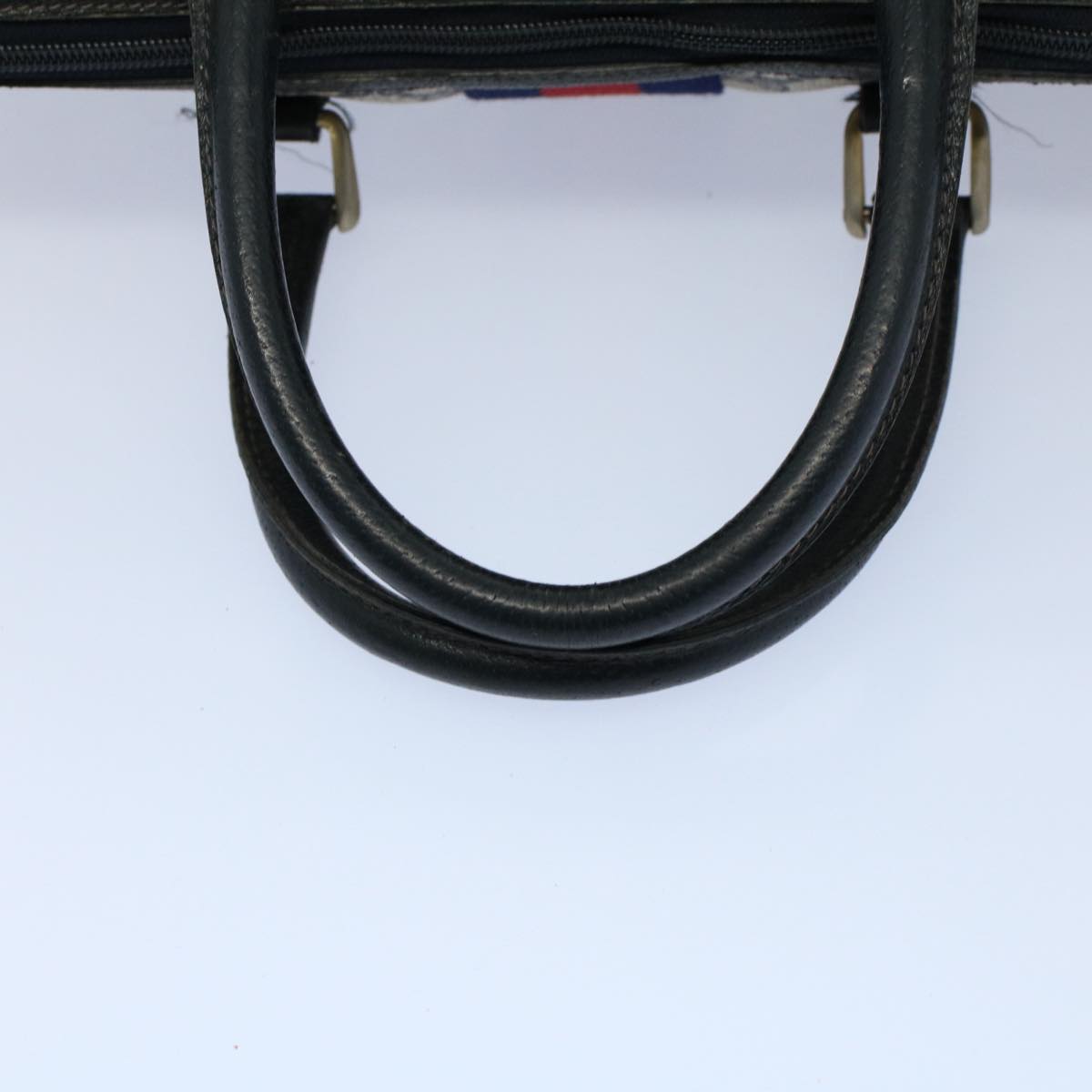 GUCCI GG Canvas Sherry Line Boston Bag Gray Red Navy 012 3842 58 54742