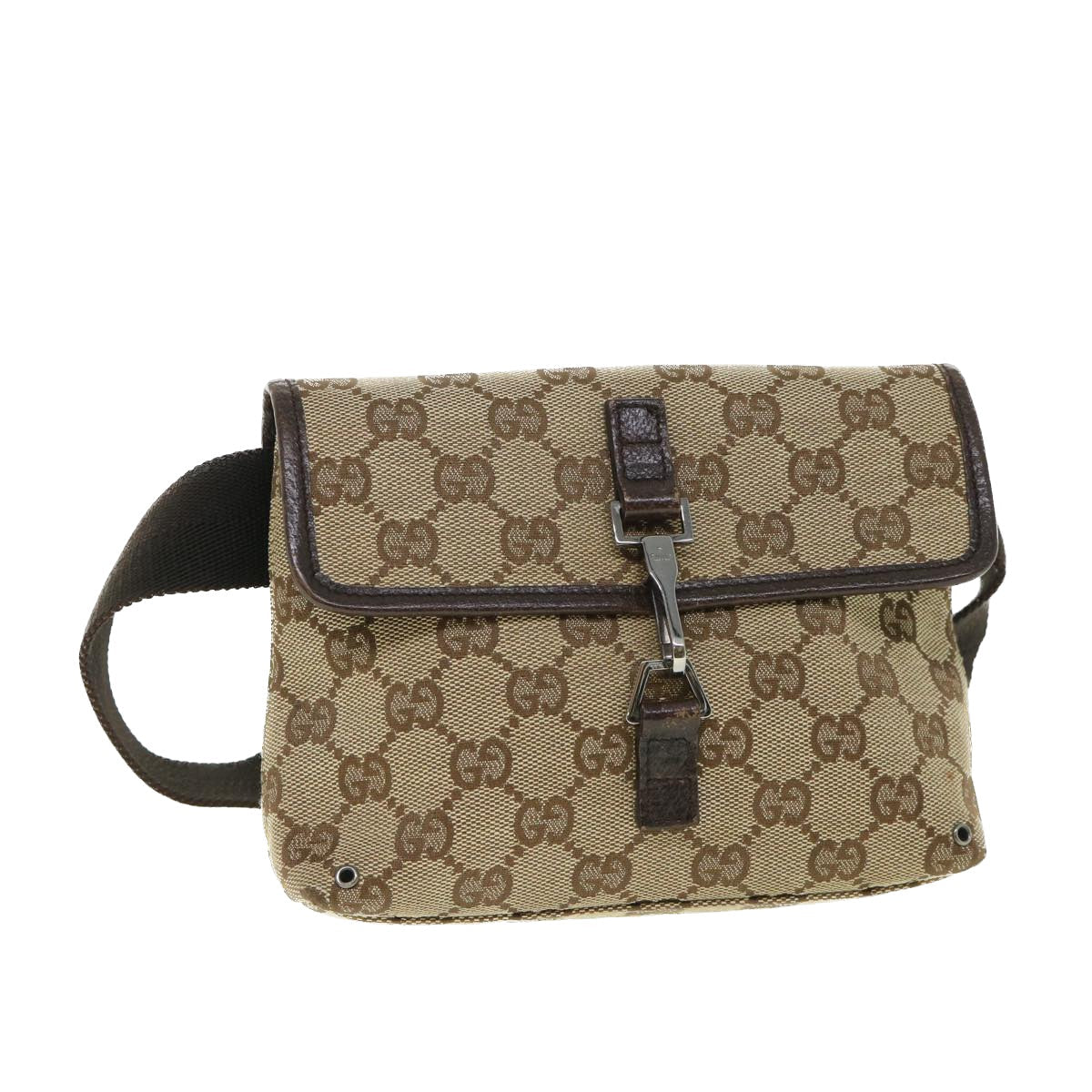 GUCCI GG Canvas Waist bag Beige 92543 54743