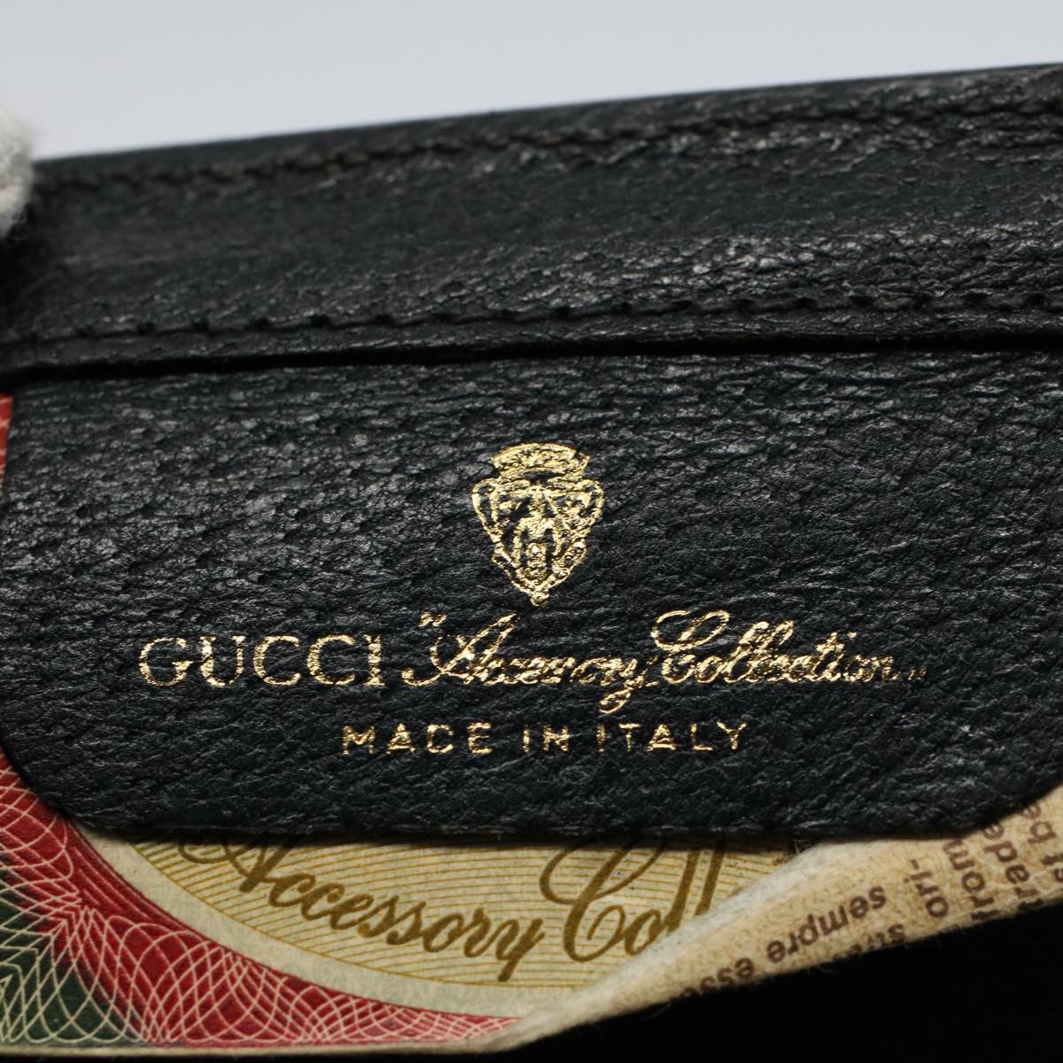 GUCCI GG Canvas Sherry Line Clutch Bag Gray Red Navy 89 01 006 54747