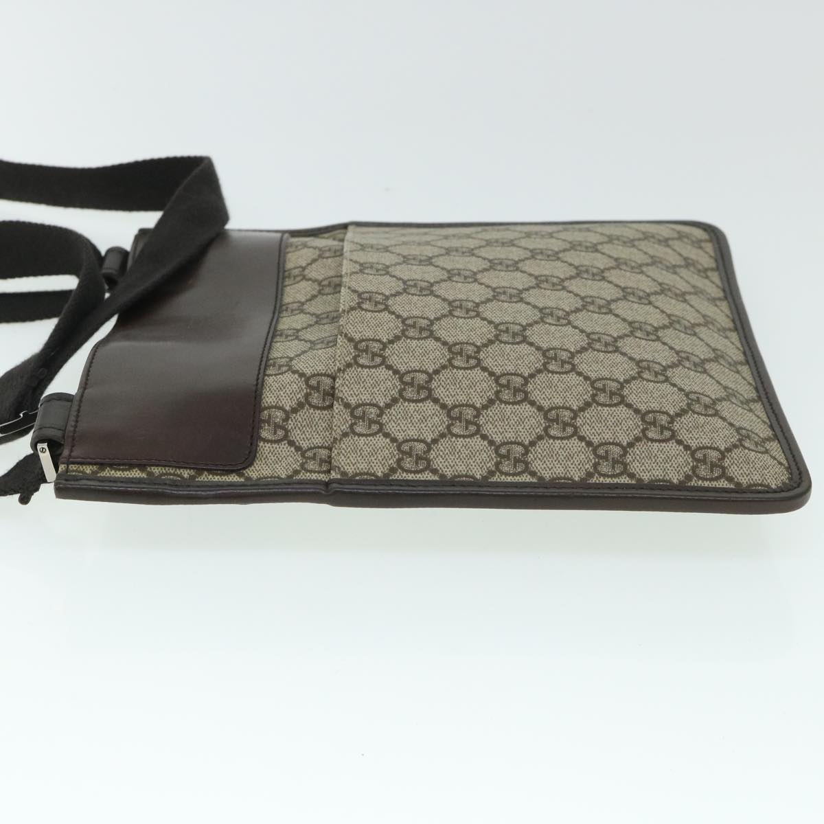 GUCCI GG Canvas Shoulder Bag PVC Leather Beige 27639 54754