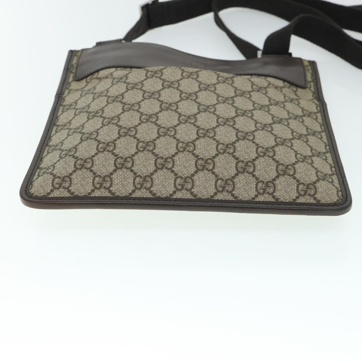 GUCCI GG Canvas Shoulder Bag PVC Leather Beige 27639 54754