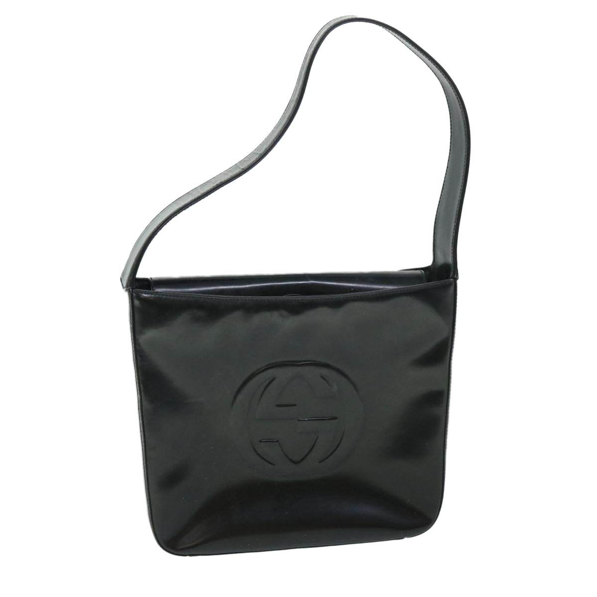 GUCCI Shoulder Bag Patent leather Black 000 0506 54780
