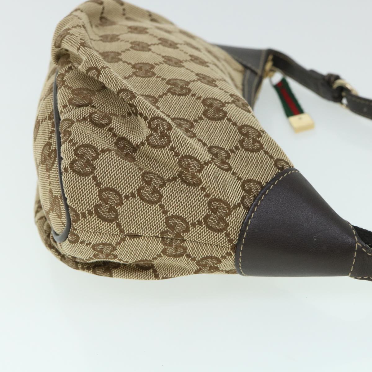 GUCCI GG Canvas Web Sherry Line Pouch Beige Red Green 224093 54781