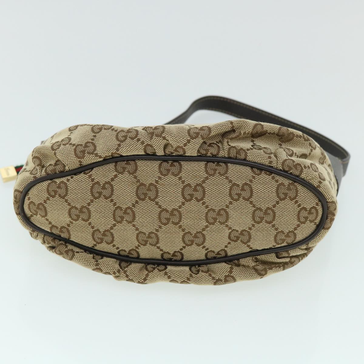 GUCCI GG Canvas Web Sherry Line Pouch Beige Red Green 224093 54781