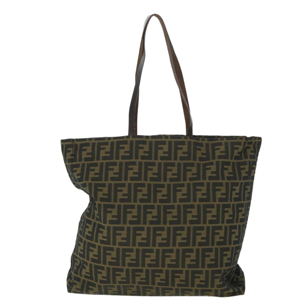 FENDI Zucca Canvas Tote Bag Brown 54796