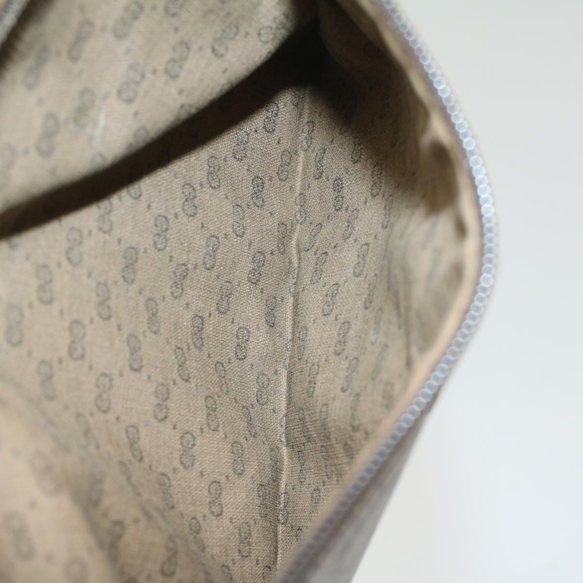 GUCCI GG Canvas Clutch Bag PVC Leather Beige 014 115 54802