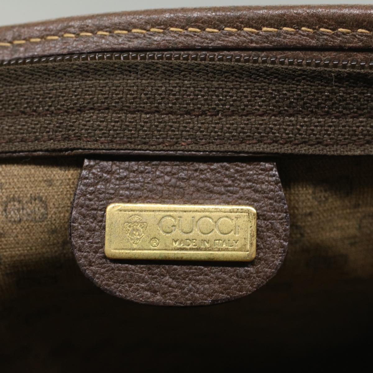 GUCCI GG Canvas Clutch Bag PVC Leather Beige 014 115 54802