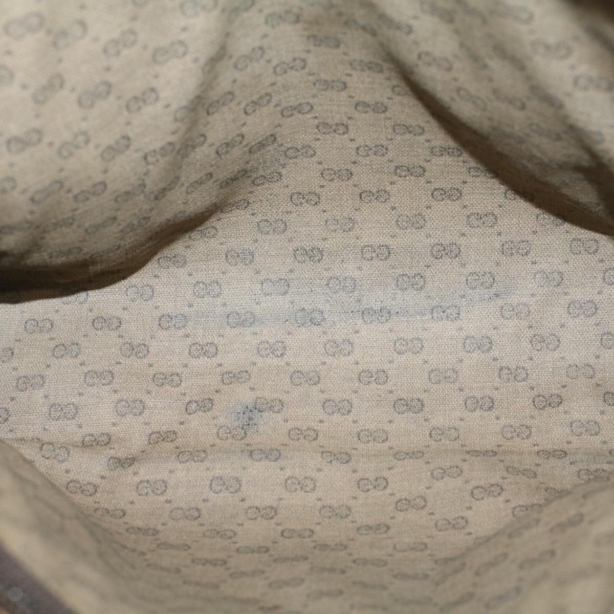 GUCCI GG Canvas Clutch Bag PVC Leather Beige 014 115 54802