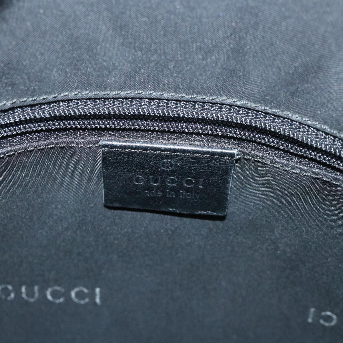 GUCCI Jackie Shoulder Bag Leather Black 54805