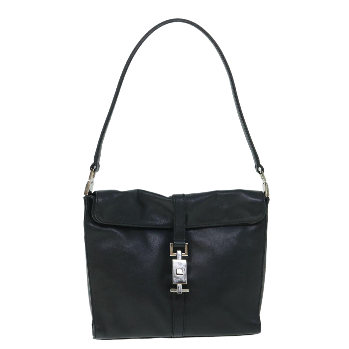 GUCCI Jackie Shoulder Bag Leather Black 54805