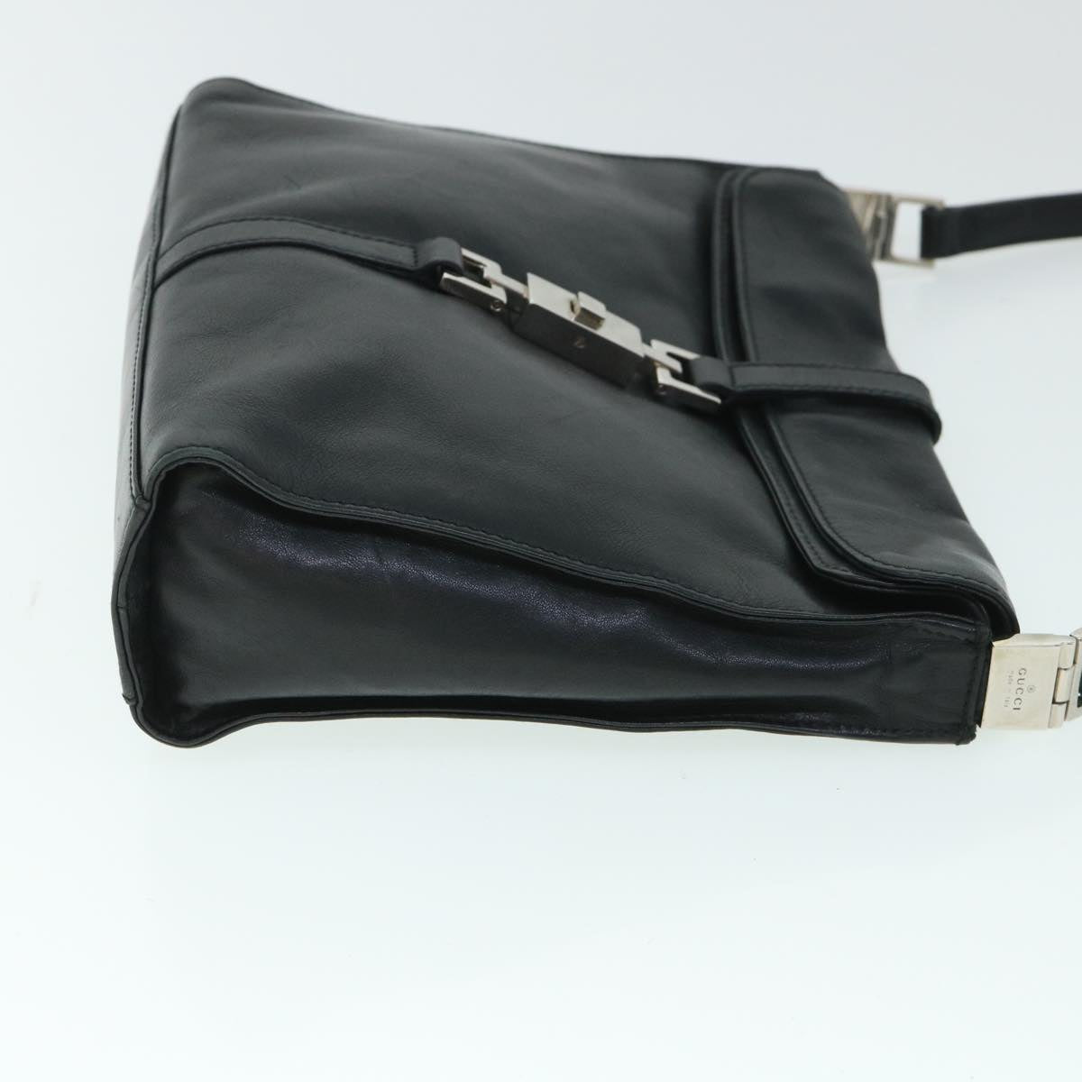 GUCCI Jackie Shoulder Bag Leather Black 54805