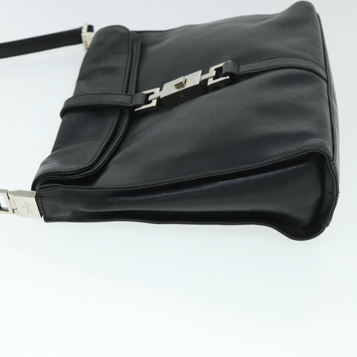 GUCCI Jackie Shoulder Bag Leather Black 54805