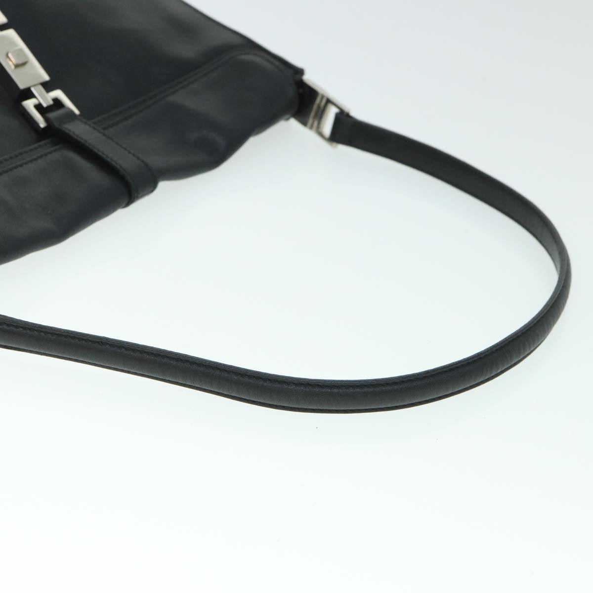 GUCCI Jackie Shoulder Bag Leather Black 54805