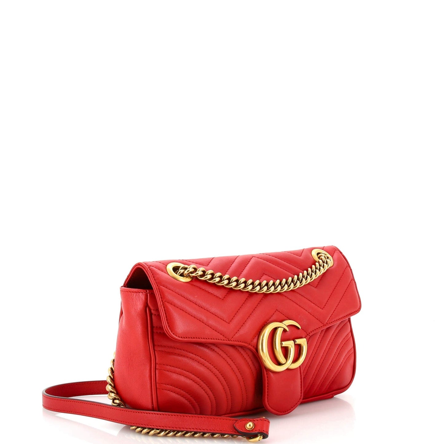 GG Marmont Flap Bag Matelasse Leather Small