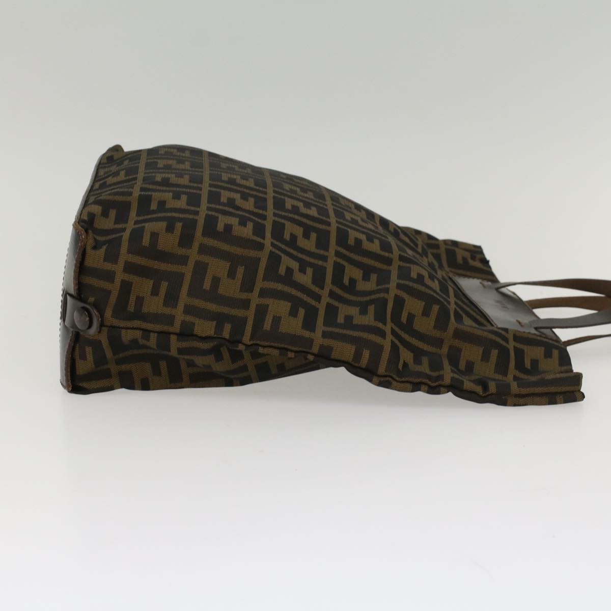 FENDI Zucca Canvas Hand Bag Brown 54812
