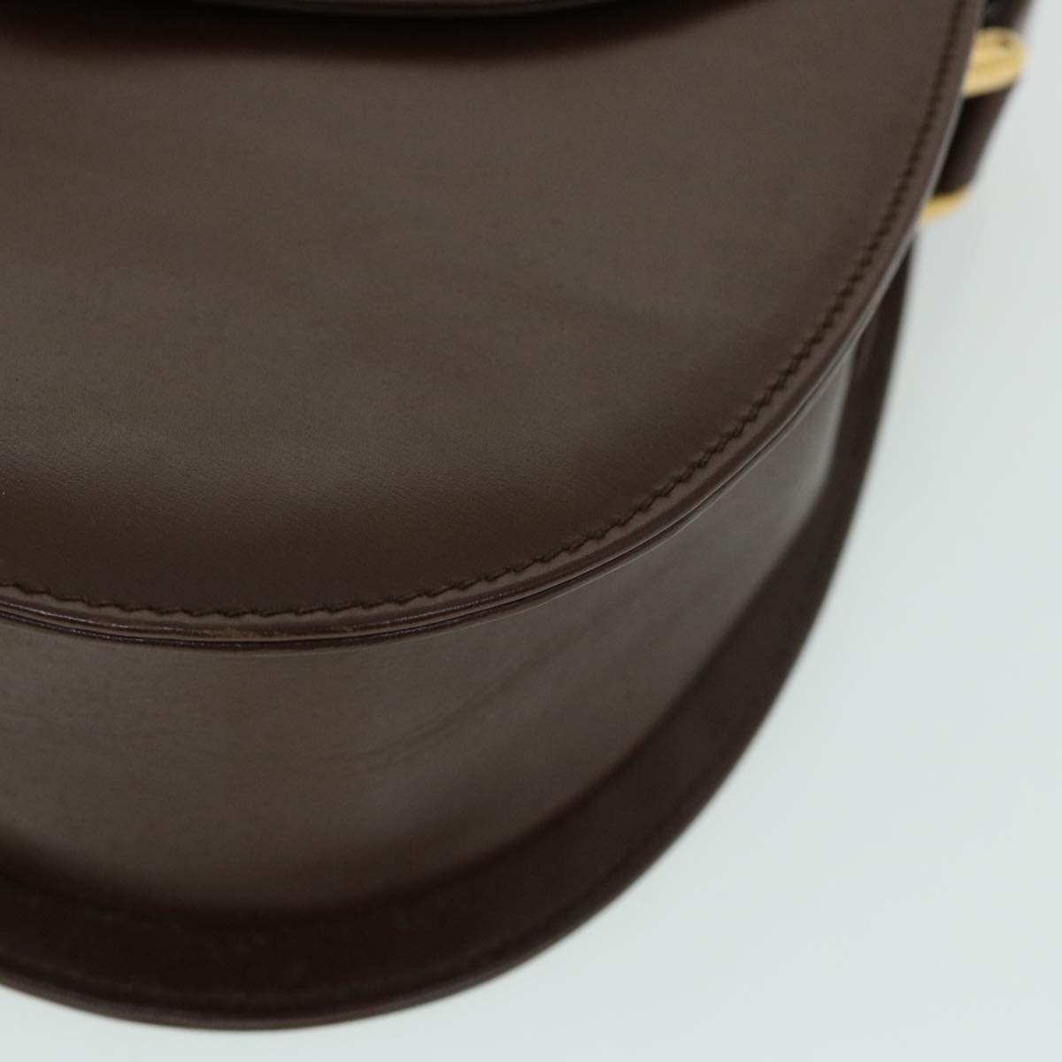 GUCCI Bamboo Shoulder Bag Leather Brown 54841
