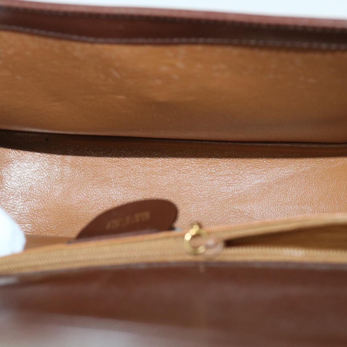GUCCI Bamboo Shoulder Bag Leather Brown 54841