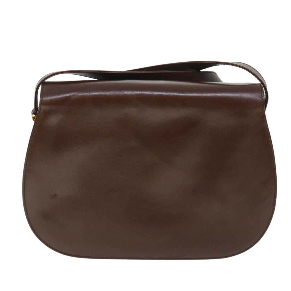 GUCCI Bamboo Shoulder Bag Leather Brown 54841
