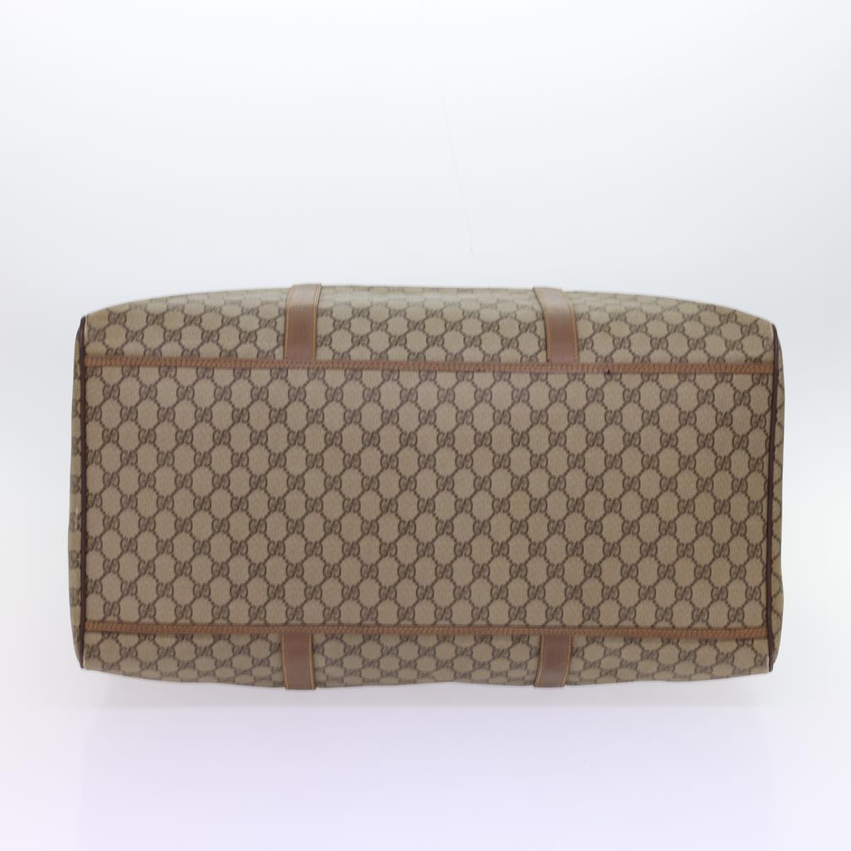 GUCCI GG Canvas Boston Bag PVC Leather Beige 012.123.6081.55 54849