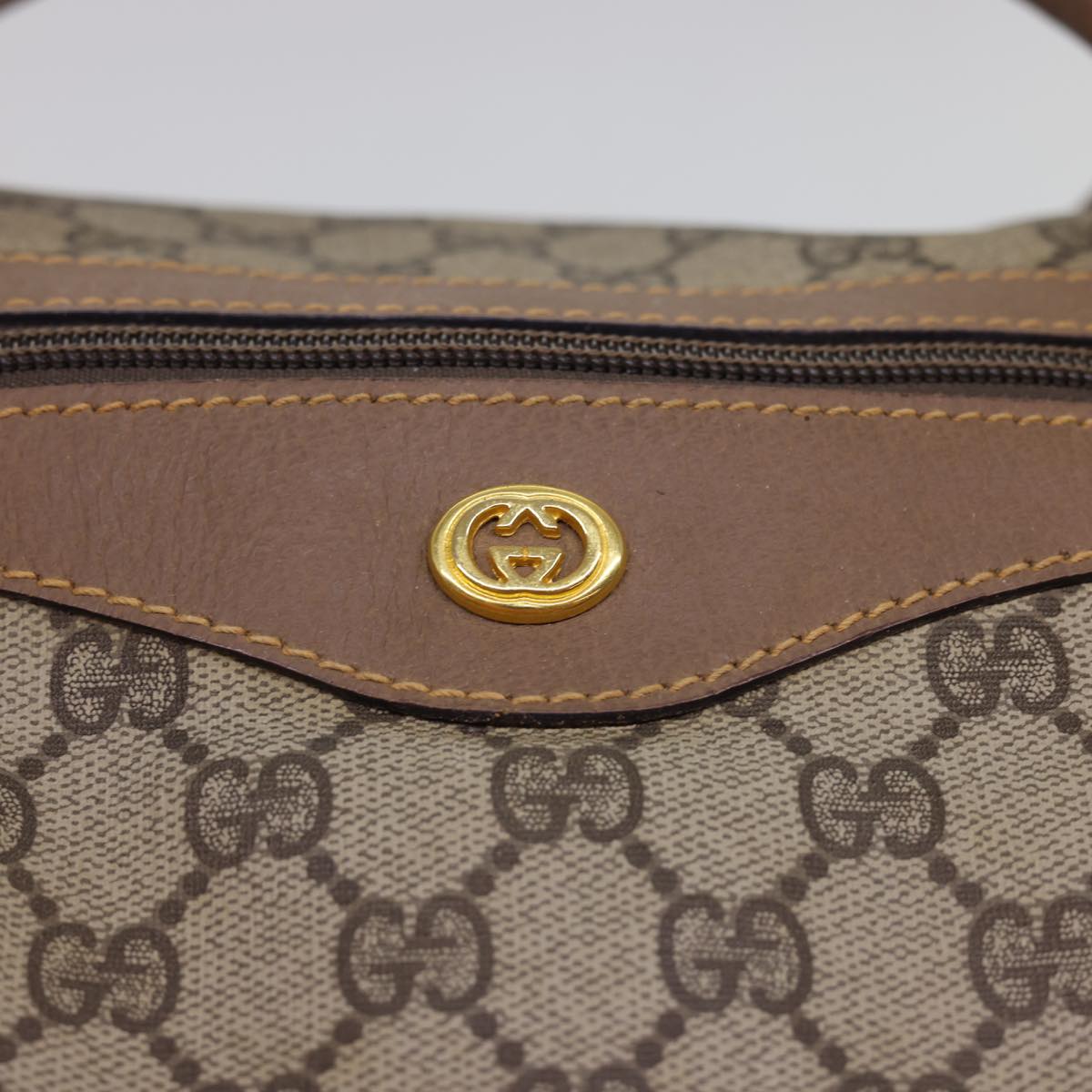 GUCCI GG Canvas Boston Bag PVC Leather Beige 012.123.6081.55 54849