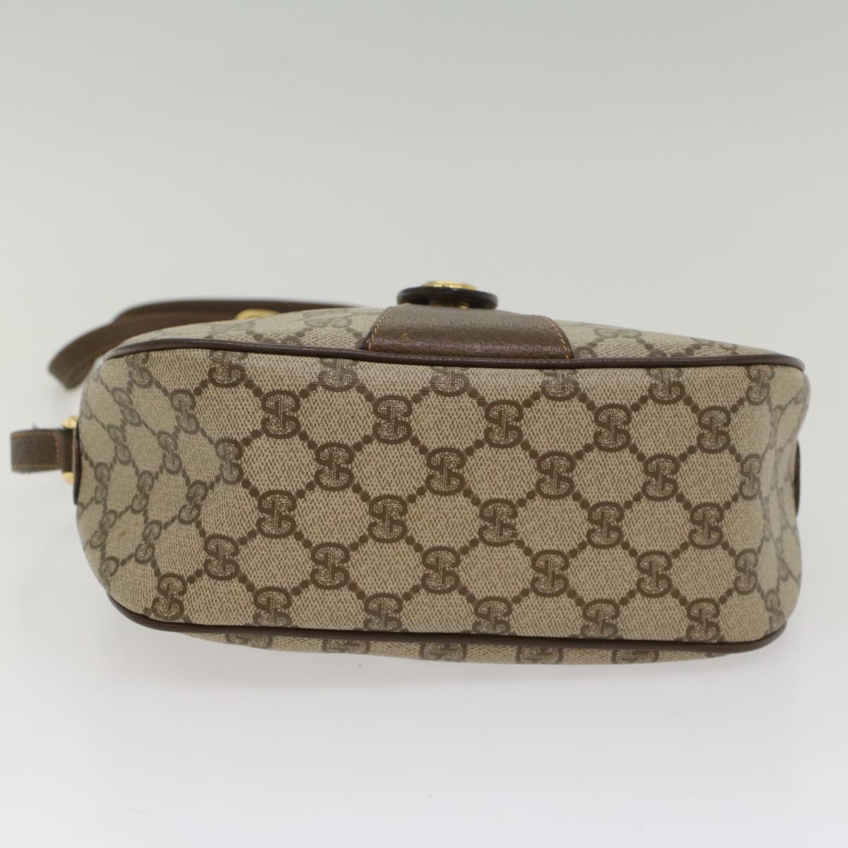 GUCCI GG Canvas Web Sherry Line Shoulder Bag Beige Red 89 02 032 54856