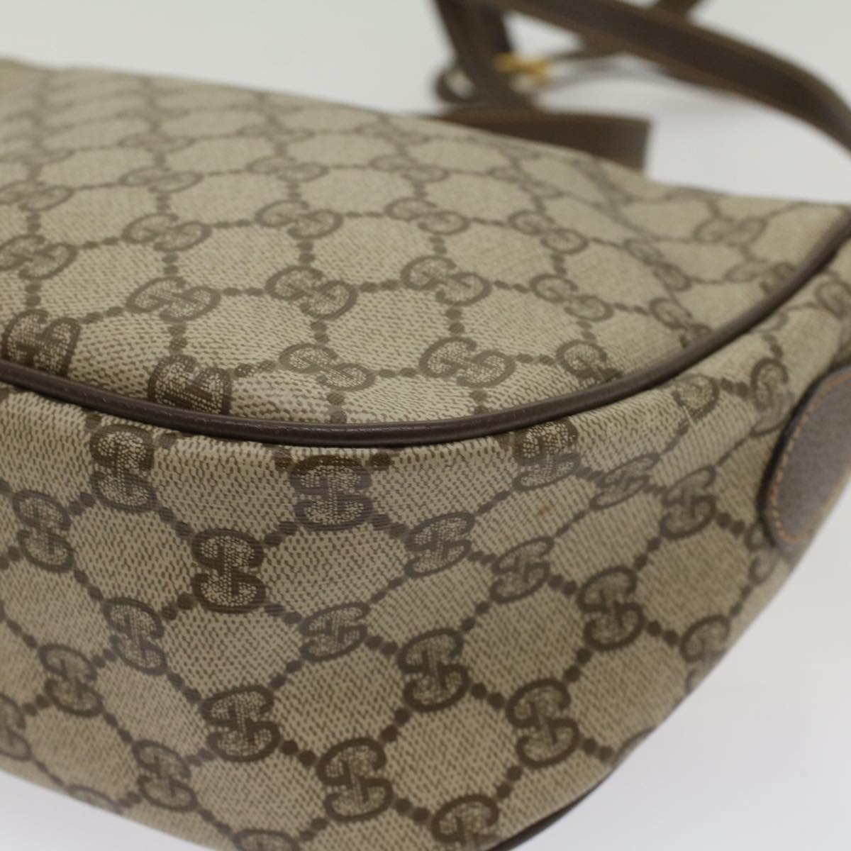 GUCCI GG Canvas Web Sherry Line Shoulder Bag Beige Red 89 02 032 54856