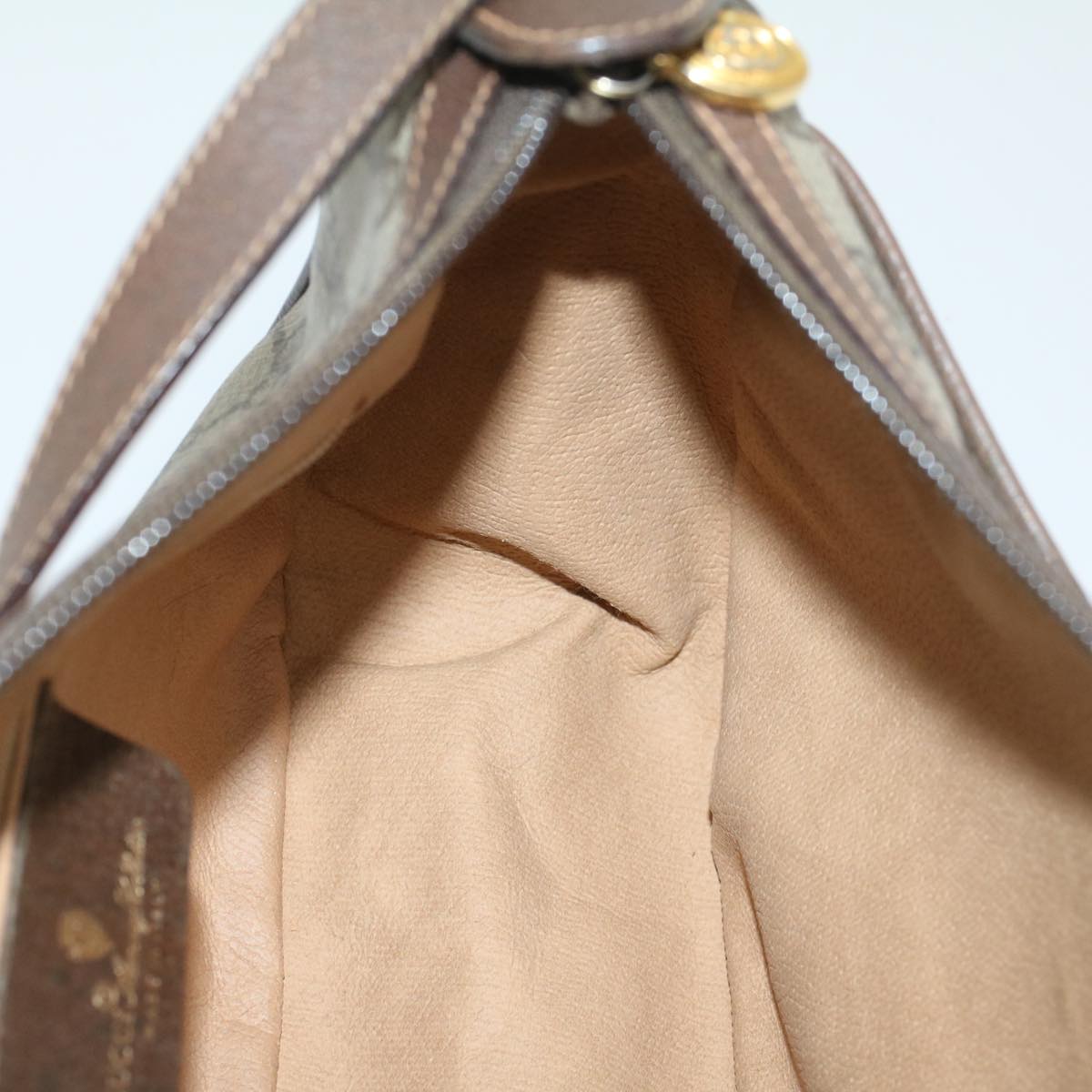 GUCCI GG Canvas Web Sherry Line Shoulder Bag Beige Red 89 02 032 54856