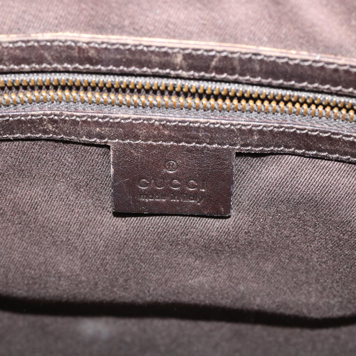 GUCCI GG Canvas Tote Bag Beige Brown 109141 54873
