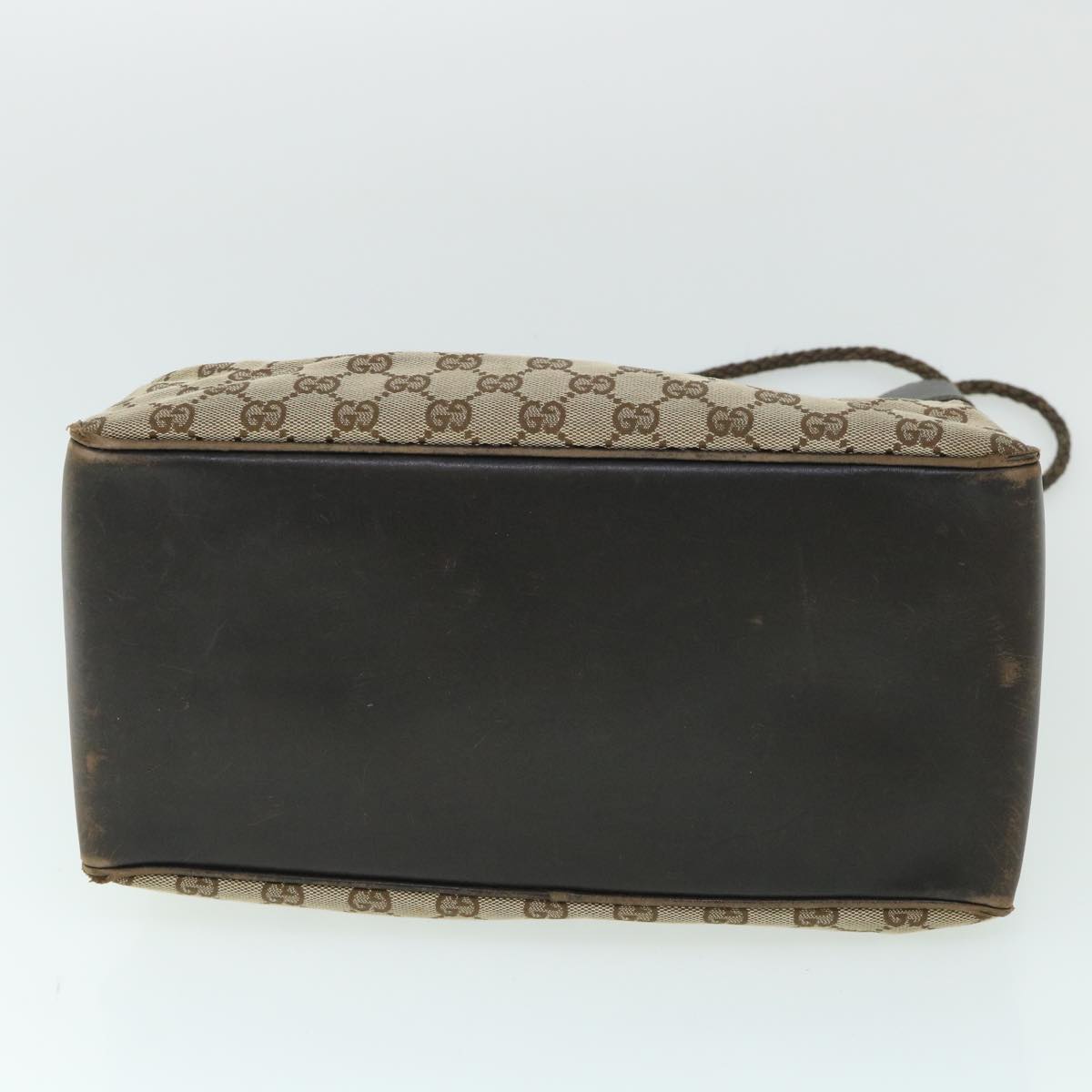 GUCCI GG Canvas Tote Bag Beige Brown 109141 54873