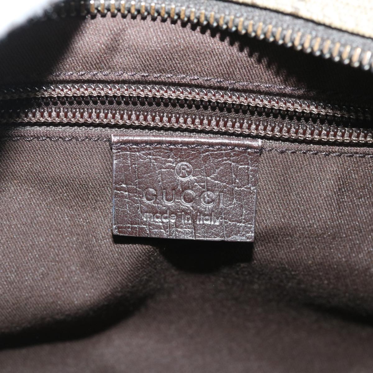 GUCCI GG Canvas Shoulder Bag PVC Leather Beige 114531 54876